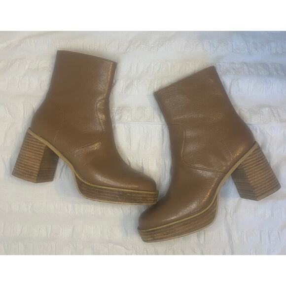 Oasis‎ Society Chunky Heeled Ankle Boot Size 8.5 - Picture 5 of 10